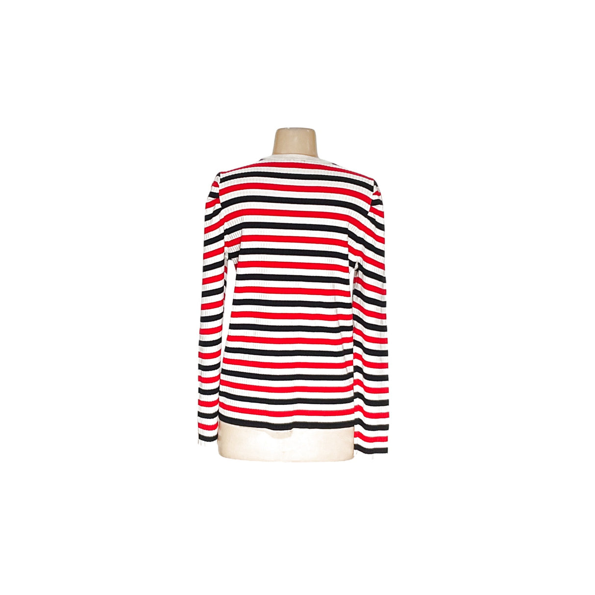 Talbots Red Striped Pullover Sweater Size L