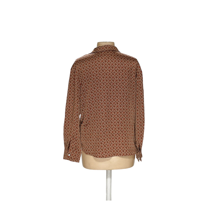 Rachel Zoe Brown Button-Up Top