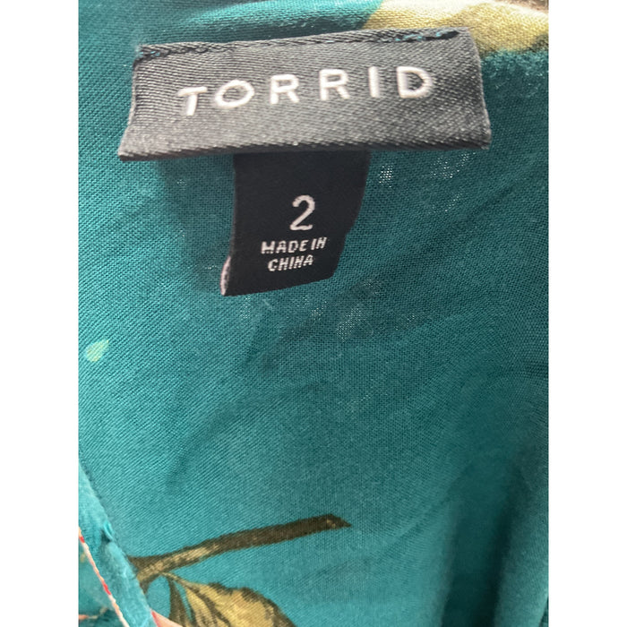 Torrid Green A-Line Dress