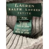 Lauren Ralph Lauren Gray Cotton Pullover Sweater