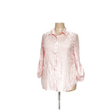 Chico's Pink Button-Up Top Size 2