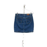 Lee Blue Cotton Mini Skirt