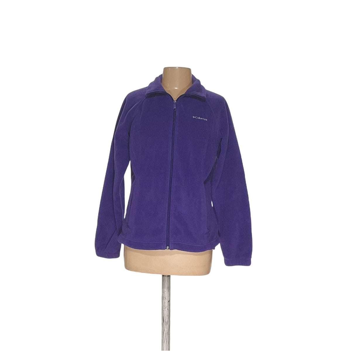 Columbia Women's Full Zip Purple Sweater Size M