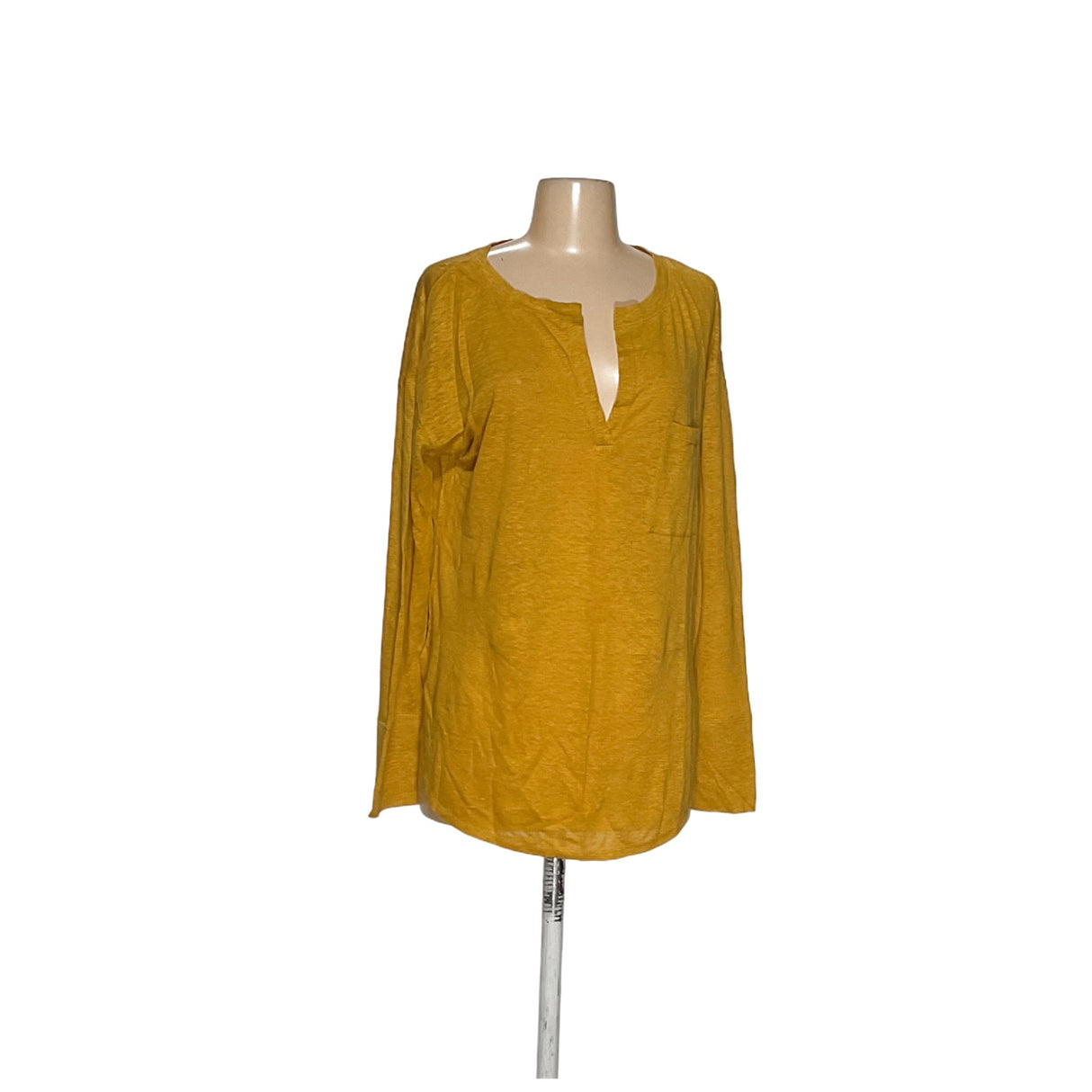 Banana Republic Yellow Linen Blouse XS