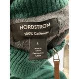 Nordstrom Men's Green Cotton Henley Sweater - Size L