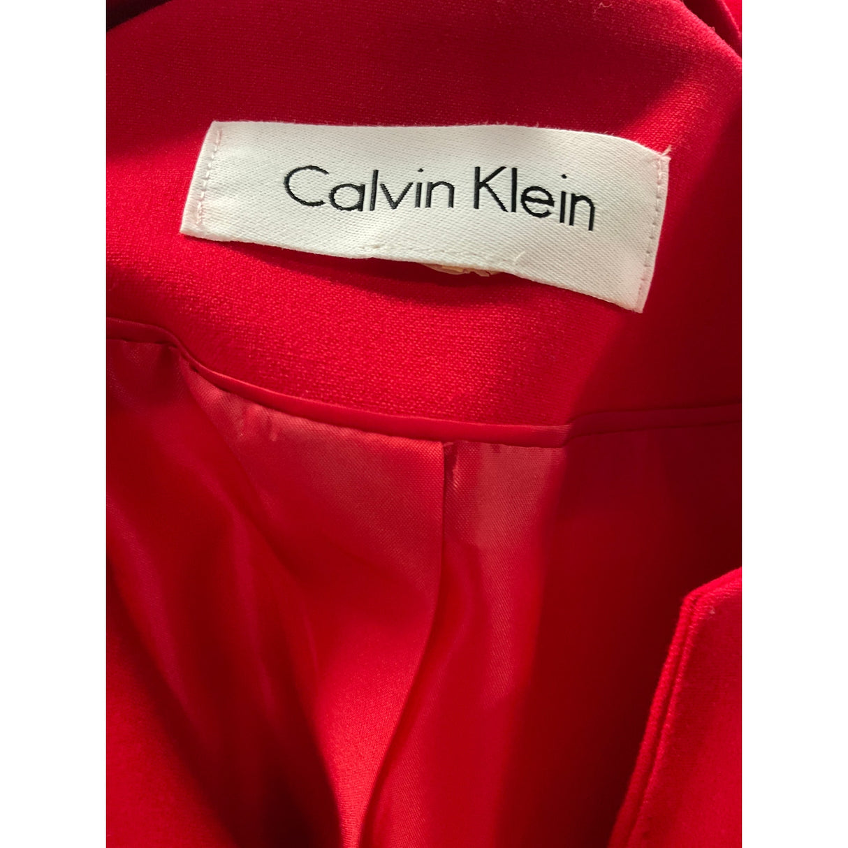 Calvin Klein Red Basic Blazer - Women's XS