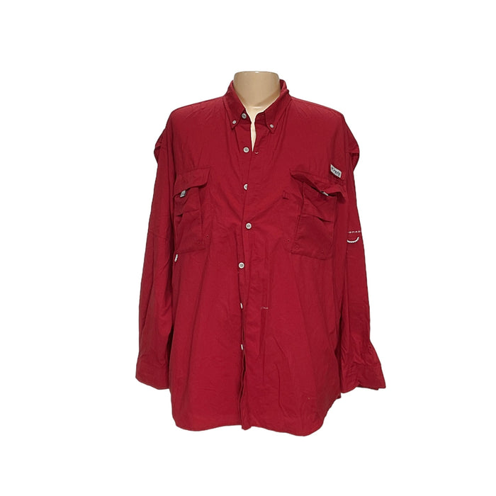 Men's Columbia Red Dress Shirt