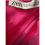 ZARA Women's Pink Cotton Blouse - Size S