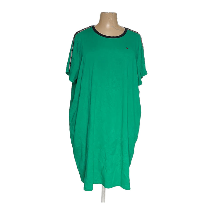 Tommy Hilfiger Plus Size Green Blouson Dress