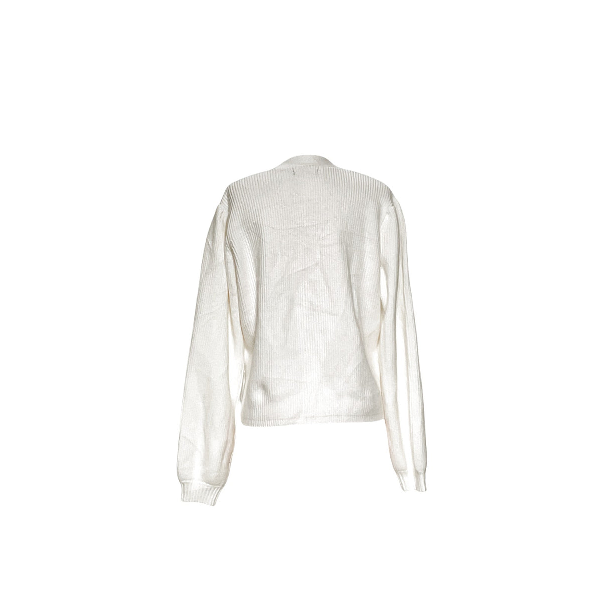 Tahari White Viscose Cardigan - Size L