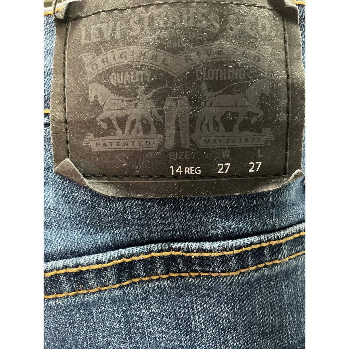 Levi's Blue Ankle Jeans