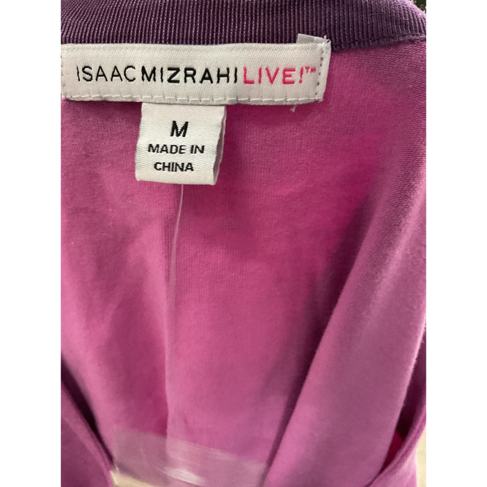 Isaac Mizrahi Purple Cotton Blouse - Size M