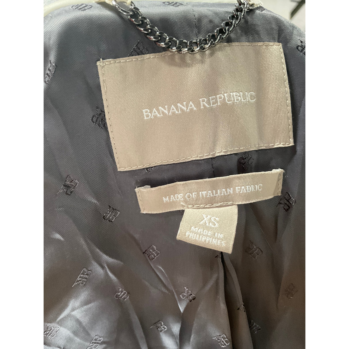 Banana Republic XS Gray Wool Trench Coat