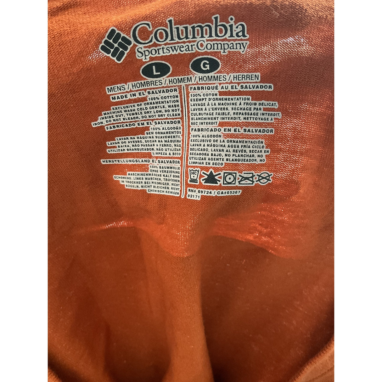 Columbia Orange Men's Sweater (Size L)