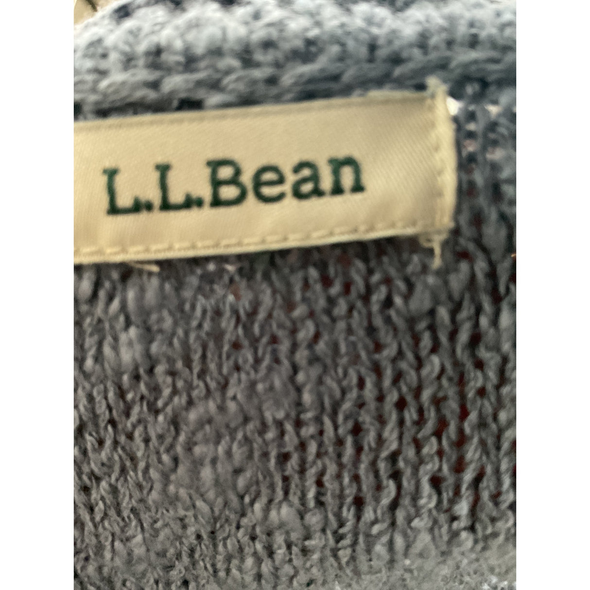 L.L. Bean Blue Cotton XL Sweater