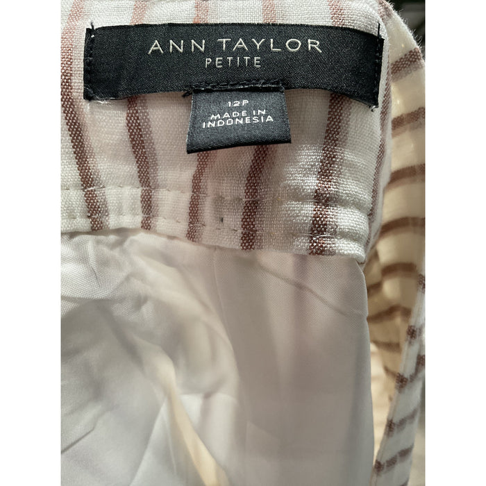 Ann Taylor Petite Linen Mini Skirt