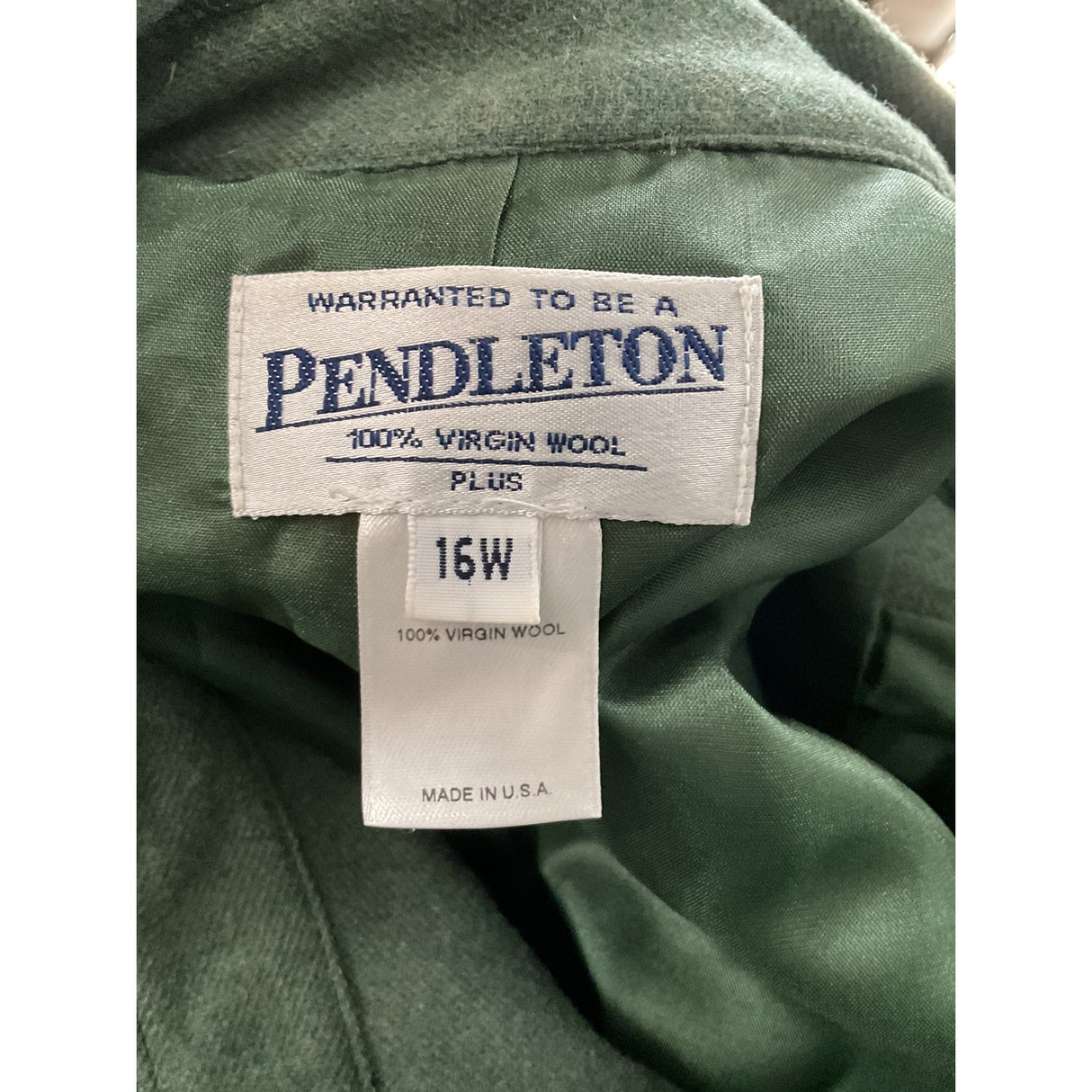 Pendleton Green Polyester Jacket