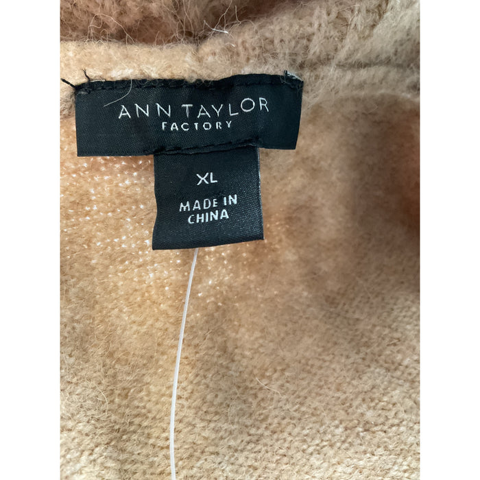 Ann Taylor Brown Cardigan Sweater, XL