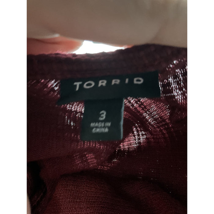 Torrid Red Blouson Dress - Size 3