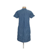 J. Crew Blue Midi Shirt Dress - Women's Size S