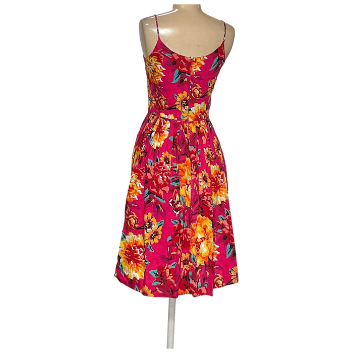 Isaac Mizrahi Multicolor A-Line Midi Dress