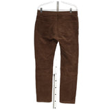 BR Men's Brown Cotton Ankle Pants