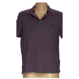 NAUTICA Purple Cotton Polo for Men, Size L