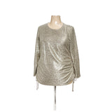 Calvin Klein Gold Polyester Blouse - Women's 1X