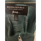 Banana Republic Green Wool Henley Sweater, Men's L