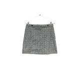 Banana Republic Petite Gray Plaid Mini Skirt