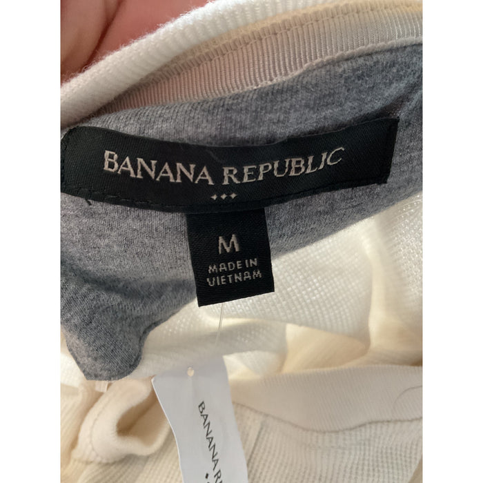 Banana Republic Cream Activewear Top - Men's M