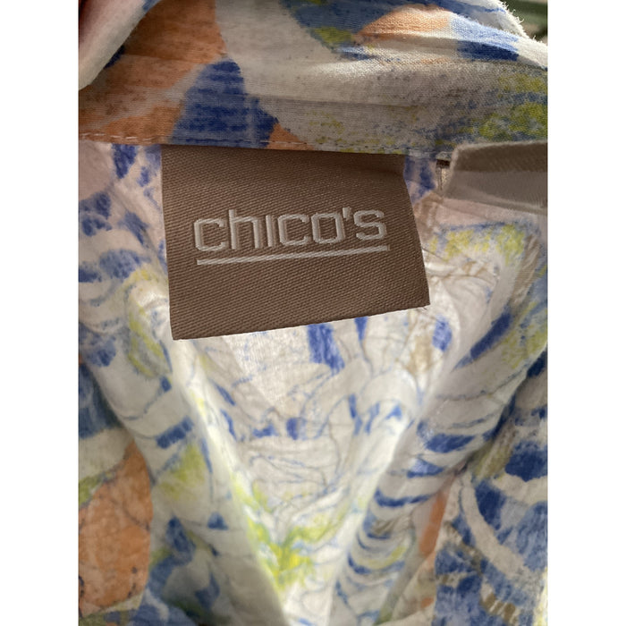 Chico's Multicolor Button-Up Top