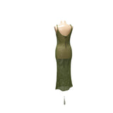 Fashion Nova Green Cotton Cover Up