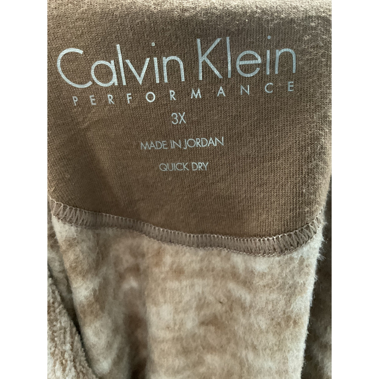 Calvin Klein Brown 3X Women's Full Zip Sweater