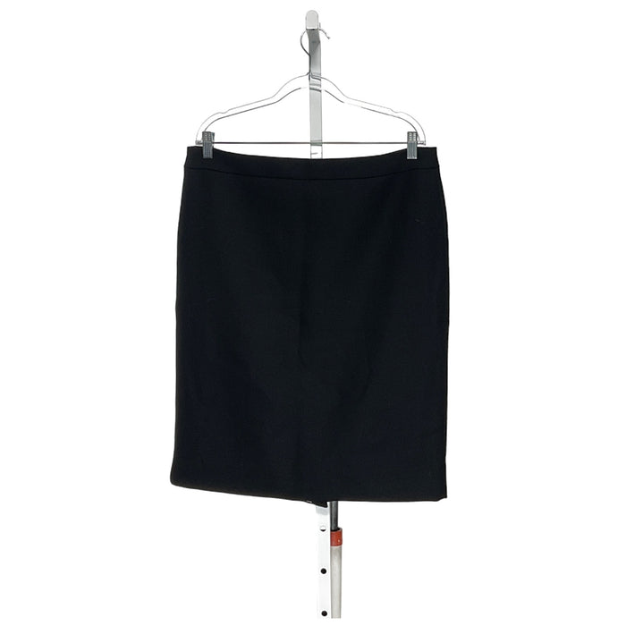 J. CREW Women's Black Wool Mini Skirt - Size 14