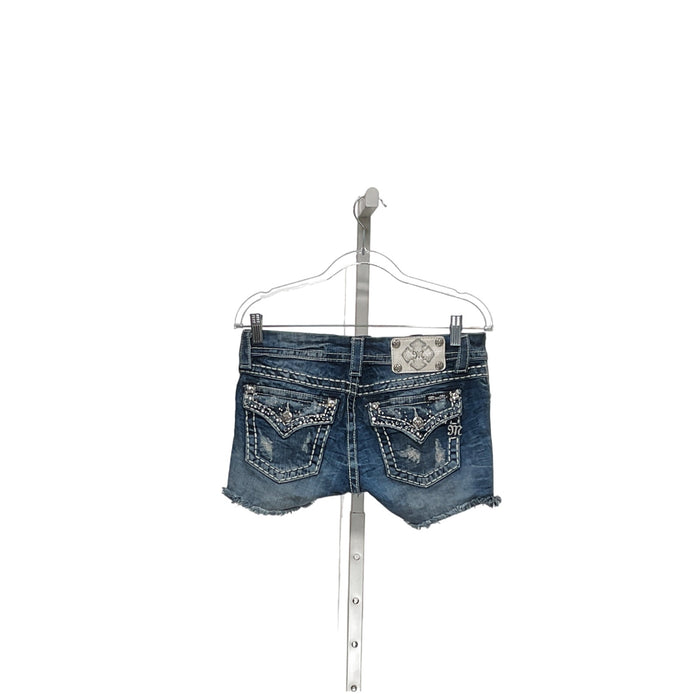 Miss Me Blue Sailor Shorts - Size 27