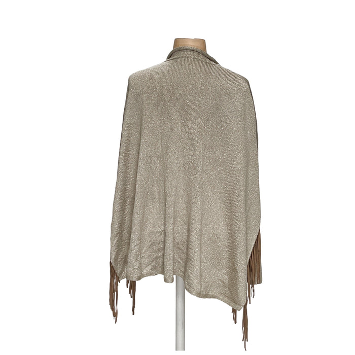 Chico's Brown Polyester Cape Sweater, One Size