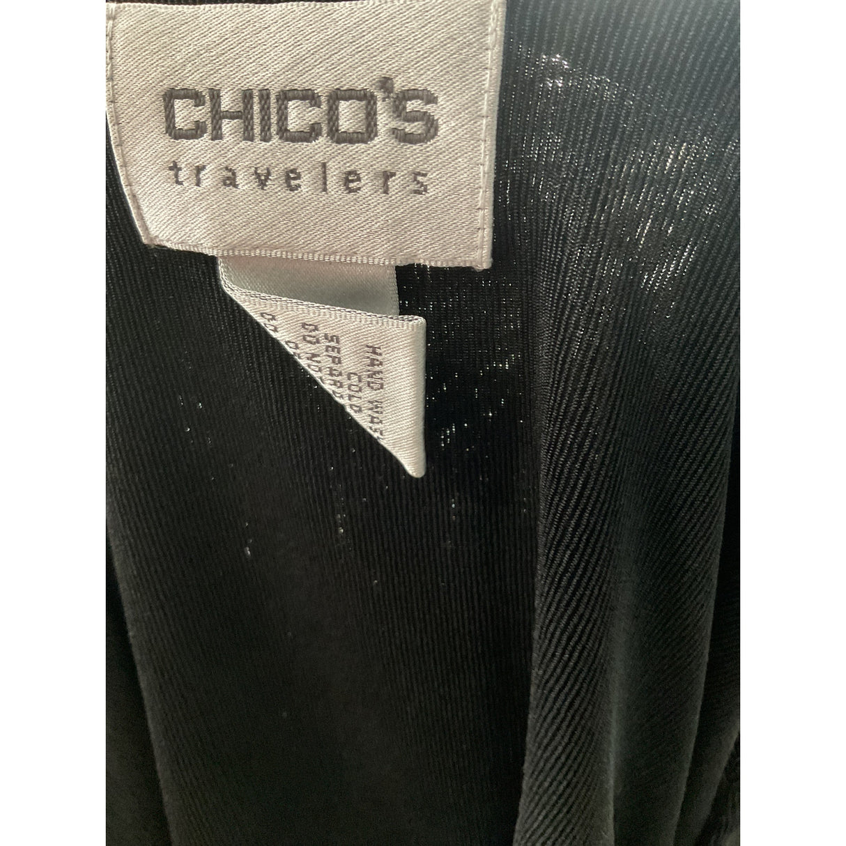 Chico's Black Blouse, Size 2