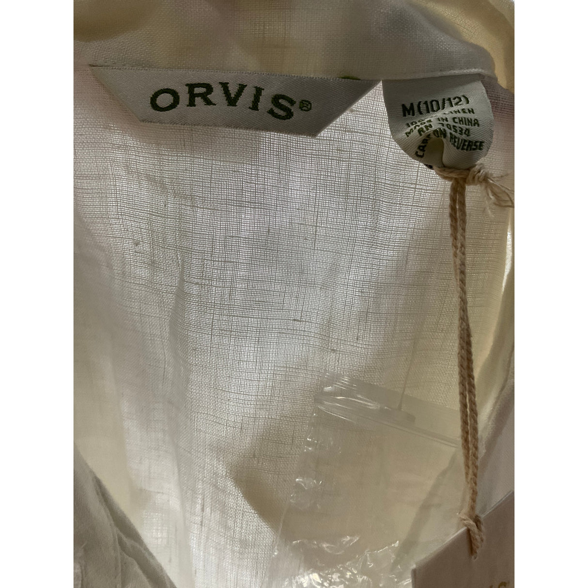 Orvis White Linen Shirt Dress - Women's M