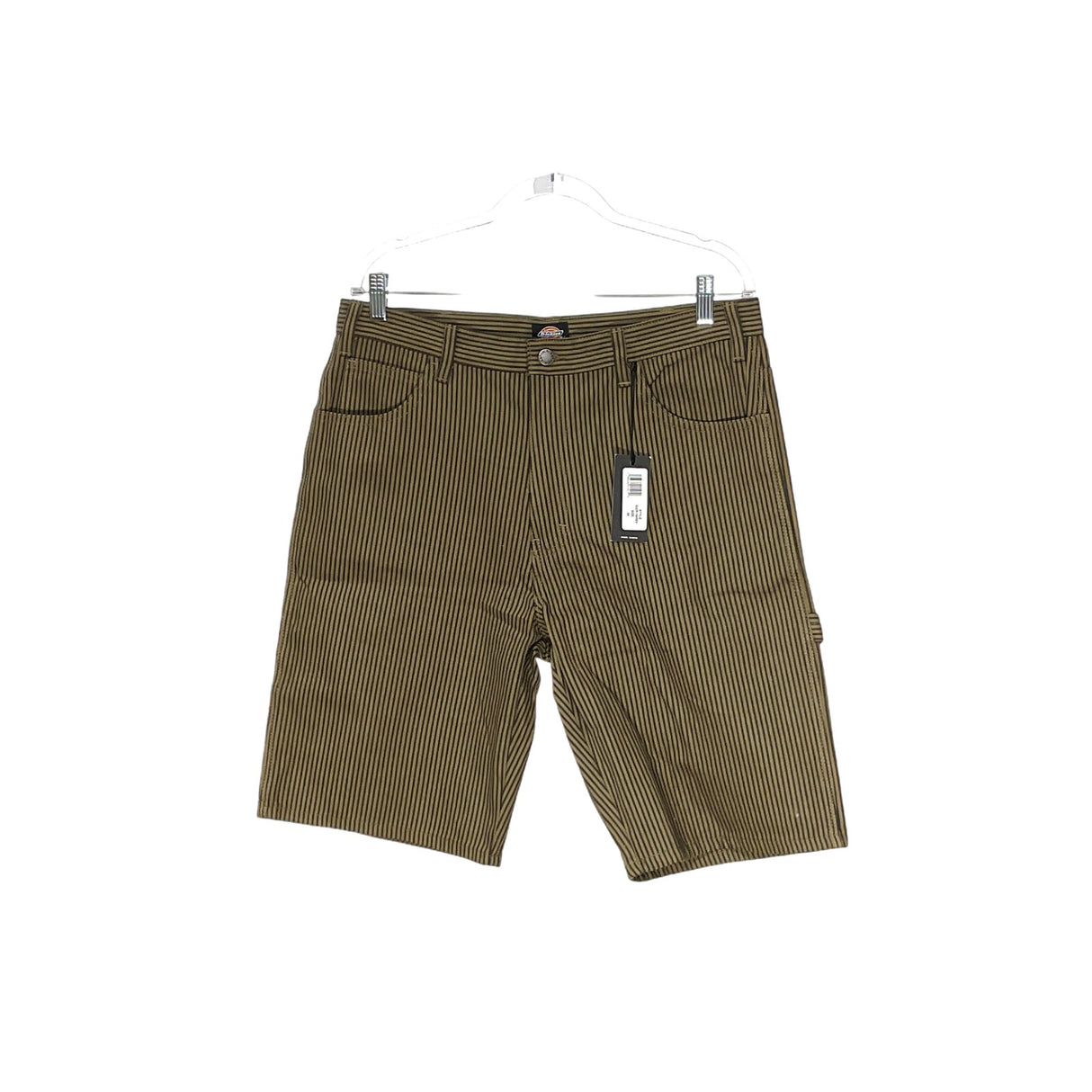 Dickies Green Striped Bermuda Shorts - Men's Size 34, Regular