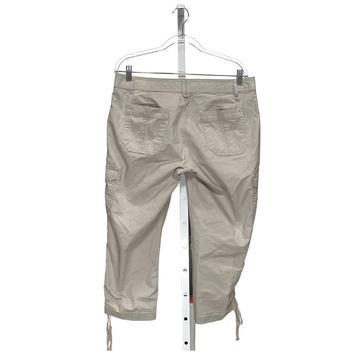 Eddie Bauer Cream Cotton Ankle Pants, P10