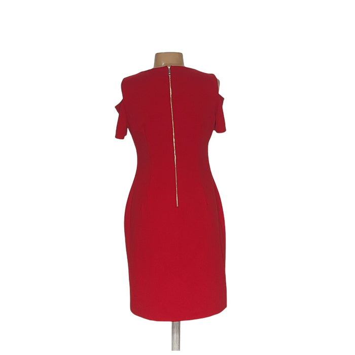 Tommy Hilfiger Red Midi Sheath Dress