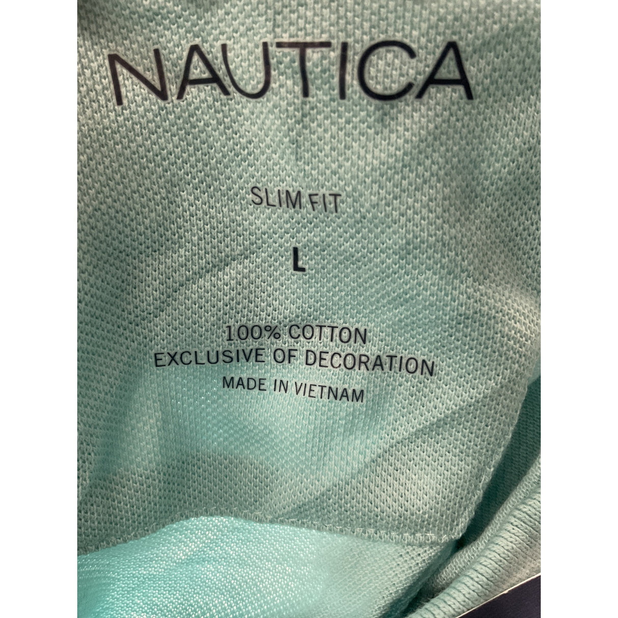 Nautica Blue Cotton Polo Shirt