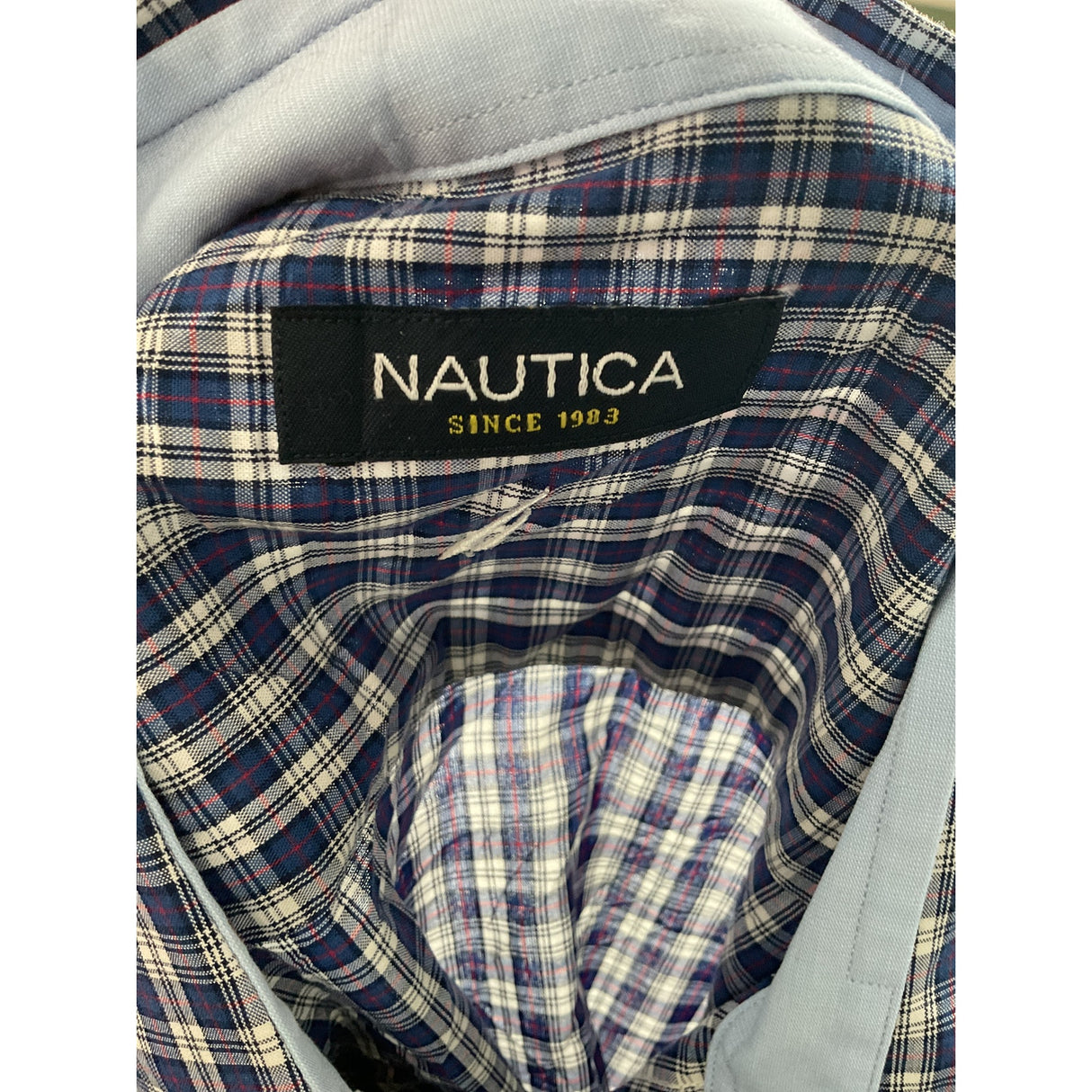 Nautica Multicolor Button-Up Shirt, Size 17