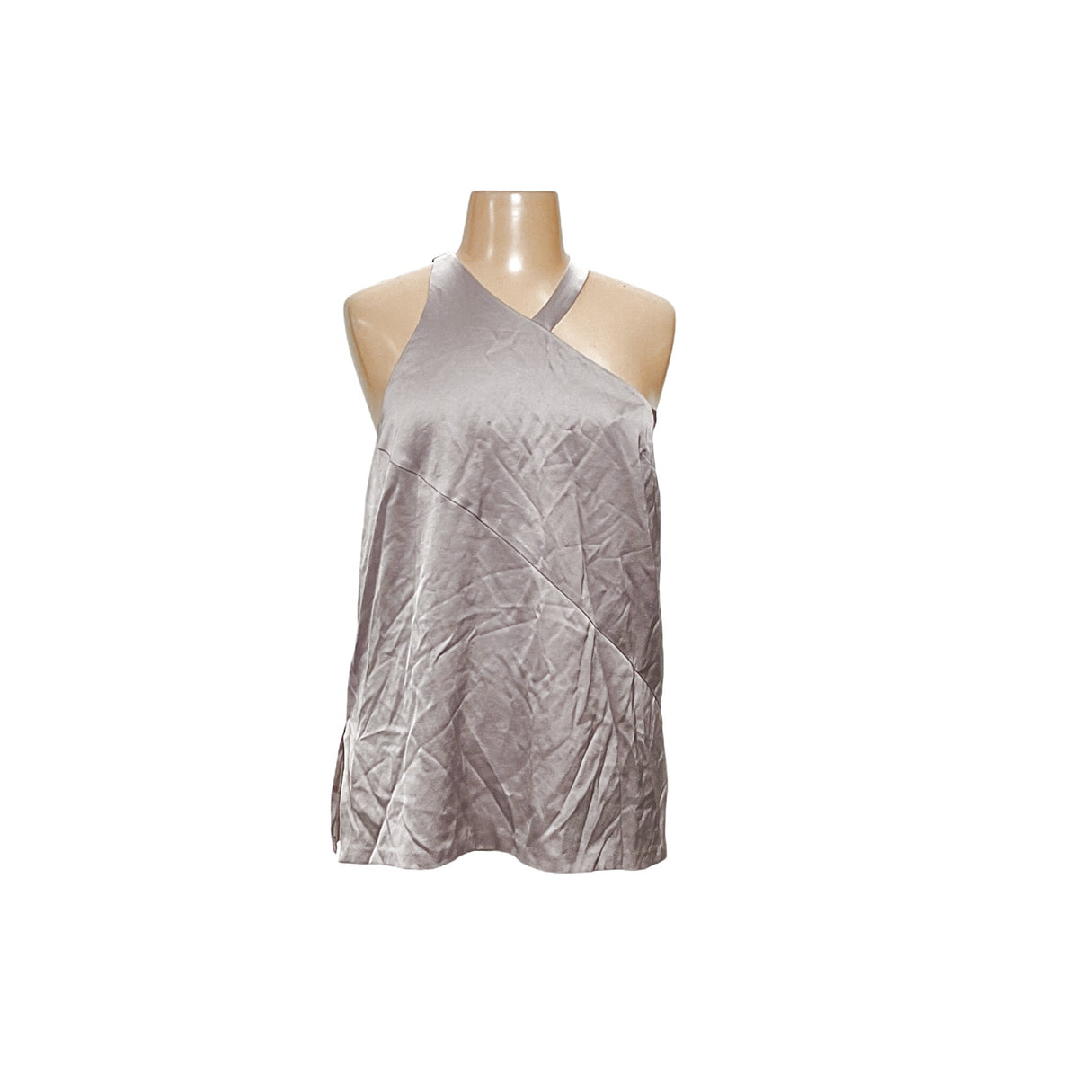 Banana Republic Silver Satin Blouse