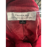 Tahari Red Cardigan - Women's Size 18