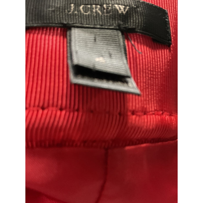 J. CREW Red Wool Mini Skirt