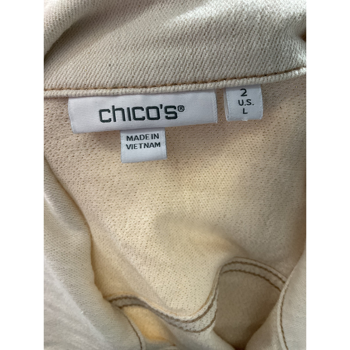 Chico's Beige Cotton Jacket