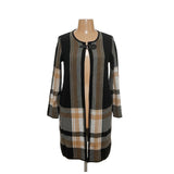 Kasper Multicolor Plaid Cardigan XL