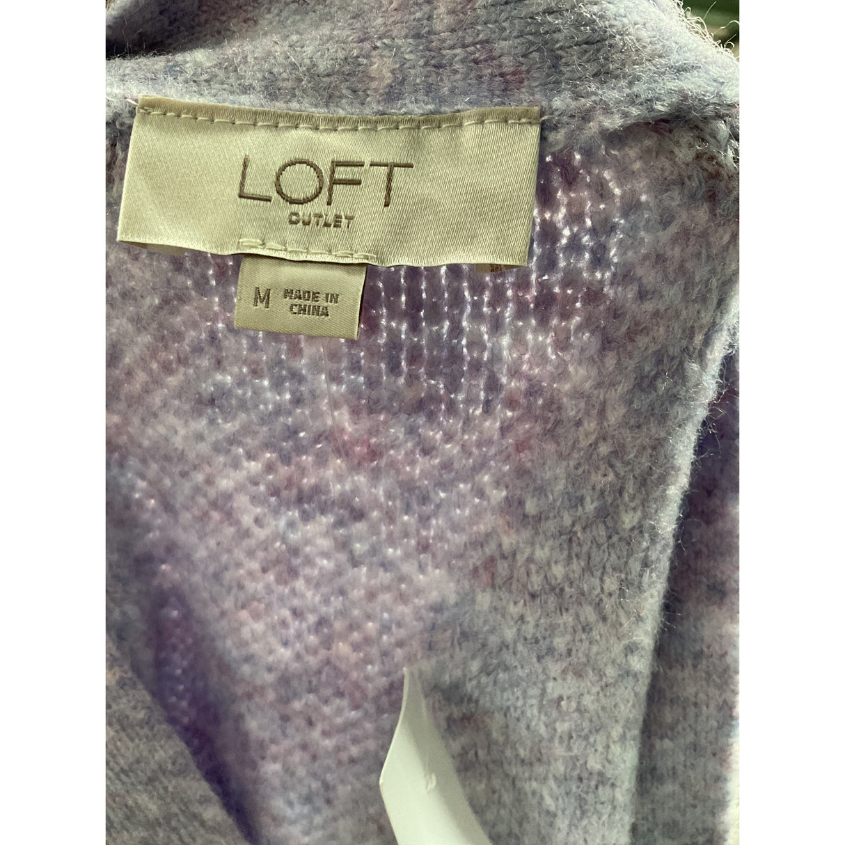 LOFT Purple Cardigan Sweater - Women's M